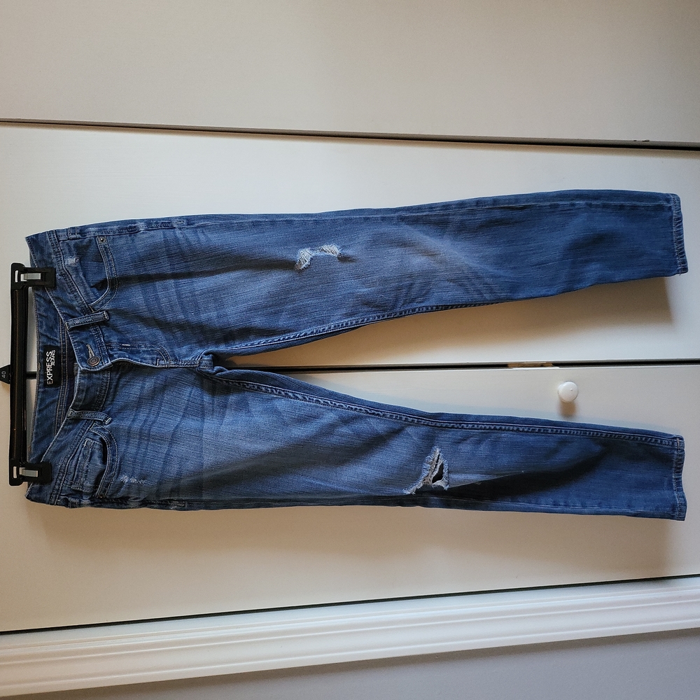 Low rise full length jeans
